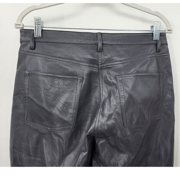 Wilfred Melina High Rise Faux Leather Pant Ardoise‎ Grey Size 10 - Picture 9 of 12